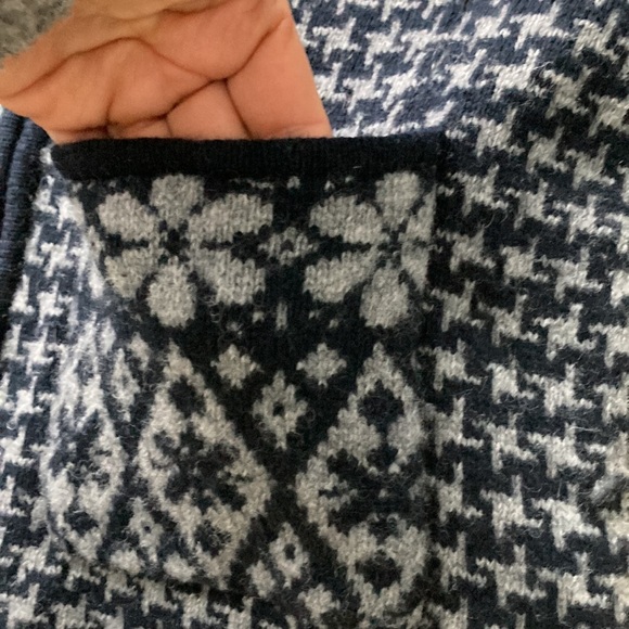 100% WOOL zip up cardigan by DAVID BROOKS - Picture 3 of 11